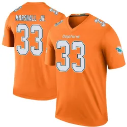 Men's Jason Marshall Jr. Miami Dolphins No.33 Legend Color Rush Jersey - Orange