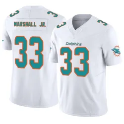 Men's Jason Marshall Jr. Miami Dolphins No.33 Limited Vapor F.U.S.E. Jersey - White