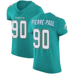 Men's Jason Pierre-Paul Miami Dolphins No.90 Elite Aqua Team Color Vapor Untouchable Jersey - Green
