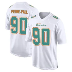 Men's Jason Pierre-Paul Miami Dolphins No.90 Game Fashion Jersey - White