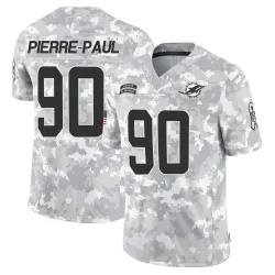 Men's Jason Pierre-Paul Miami Dolphins No.90 Limited 2024 Salute to Service Jersey - Arctic Camo