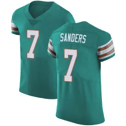 Men's Jason Sanders Miami Dolphins No.7 Elite Aqua Alternate Vapor Untouchable Jersey - Green