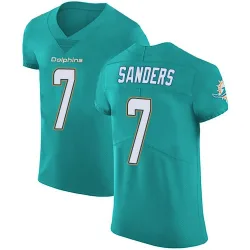 Men's Jason Sanders Miami Dolphins No.7 Elite Aqua Team Color Vapor Untouchable Jersey - Green