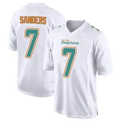 Men's Jason Sanders Miami Dolphins No.7 Game Fashion Jersey - White