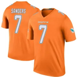 Men's Jason Sanders Miami Dolphins No.7 Legend Color Rush Jersey - Orange