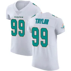 Men's Jason Taylor Miami Dolphins No.99 Elite Vapor Untouchable Jersey - White