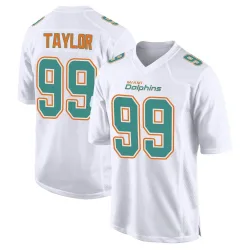 Men's Jason Taylor Miami Dolphins No.99 Game Fashion Jersey - White
