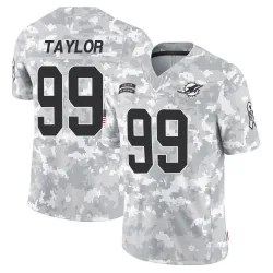 Men's Jason Taylor Miami Dolphins No.99 Limited 2024 Salute to Service Jersey - Arctic Camo