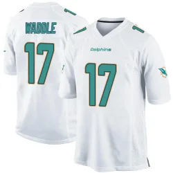 Men's Jaylen Waddle Miami Dolphins No.17 Game Jersey - White