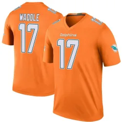 Men's Jaylen Waddle Miami Dolphins No.17 Legend Color Rush Jersey - Orange