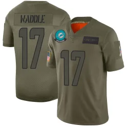 Men's Jaylen Waddle Miami Dolphins No.17 Limited 2019 Salute to Service Jersey - Camo