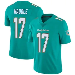Men's Jaylen Waddle Miami Dolphins No.17 Limited Team Color Vapor Untouchable Jersey - Aqua