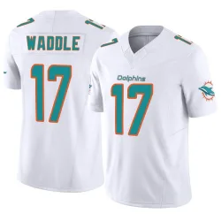 Men's Jaylen Waddle Miami Dolphins No.17 Limited Vapor F.U.S.E. Jersey - White