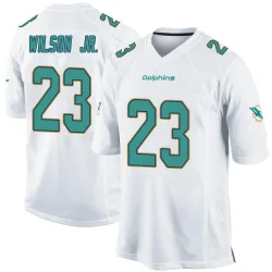 Men's Jeff Wilson Jr. Miami Dolphins No.23 Game Jersey - White