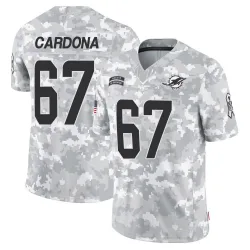 Men's Joe Cardona Miami Dolphins No.67 Limited 2024 Salute to Service Jersey - Arctic Camo