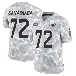 Men's Jonah Savaiinaea Miami Dolphins No.72 Limited 2024 Salute to Service Jersey - Arctic Camo