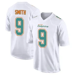 Men's Jonnu Smith Miami Dolphins No.9 Game Fashion Jersey - White