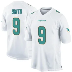 Men's Jonnu Smith Miami Dolphins No.9 Game Jersey - White