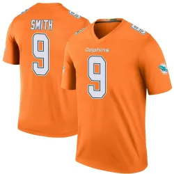 Men's Jonnu Smith Miami Dolphins No.9 Legend Color Rush Jersey - Orange
