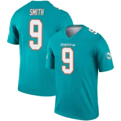 Men's Jonnu Smith Miami Dolphins No.9 Legend Jersey - Aqua