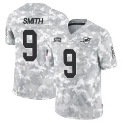 Men's Jonnu Smith Miami Dolphins No.9 Limited 2024 Salute to Service Jersey - Arctic Camo