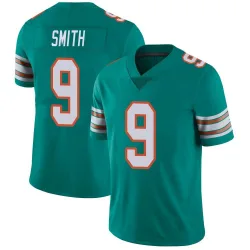 Men's Jonnu Smith Miami Dolphins No.9 Limited Alternate Vapor Untouchable Jersey - Aqua