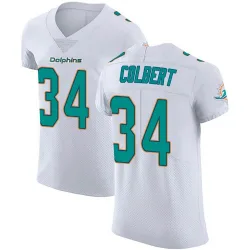 Men's Jordan Colbert Miami Dolphins No.34 Elite Vapor Untouchable Jersey - White