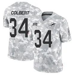 Men's Jordan Colbert Miami Dolphins No.34 Limited 2024 Salute to Service Jersey - Arctic Camo