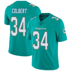 Men's Jordan Colbert Miami Dolphins No.34 Limited Team Color Vapor Untouchable Jersey - Aqua
