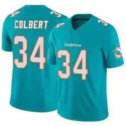 Men's Jordan Colbert Miami Dolphins No.34 Limited Vapor F.U.S.E. Jersey - Aqua