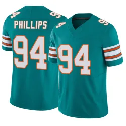 Men's Jordan Phillips Miami Dolphins No.94 Limited Alternate Vapor F.U.S.E. Jersey - Aqua