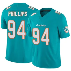 Men's Jordan Phillips Miami Dolphins No.94 Limited Vapor F.U.S.E. Jersey - Aqua