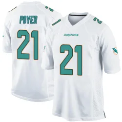 Men's Jordan Poyer Miami Dolphins No.21 Game Jersey - White
