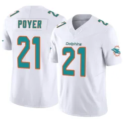 Men's Jordan Poyer Miami Dolphins No.21 Limited Vapor F.U.S.E. Jersey - White
