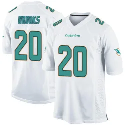 Men's Jordyn Brooks Miami Dolphins No.20 Game Jersey - White