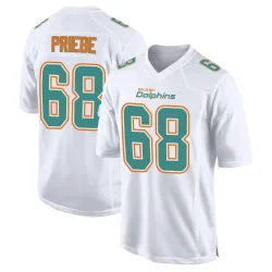 Men's Josh Priebe Miami Dolphins No.68 Game Fashion Jersey - White