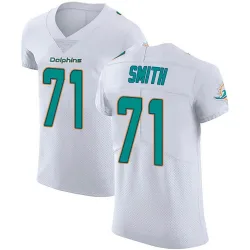 Men's Kion Smith Miami Dolphins No.71 Elite Vapor Untouchable Jersey - White