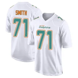 Men's Kion Smith Miami Dolphins No.71 Game Fashion Jersey - White