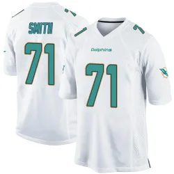 Men's Kion Smith Miami Dolphins No.71 Game Jersey - White