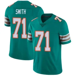 Men's Kion Smith Miami Dolphins No.71 Limited Alternate Vapor Untouchable Jersey - Aqua