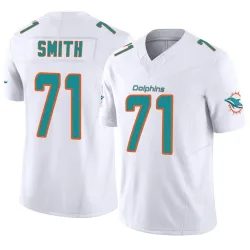 Men's Kion Smith Miami Dolphins No.71 Limited Vapor F.U.S.E. Jersey - White