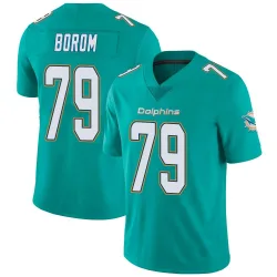 Men's Larry Borom Miami Dolphins No.79 Limited Team Color Vapor Untouchable Jersey - Aqua