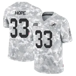 Men's Larry Hope Miami Dolphins No.33 Limited 2024 Salute to Service Jersey - Arctic Camo