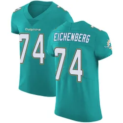 Men's Liam Eichenberg Miami Dolphins No.74 Elite Aqua Team Color Vapor Untouchable Jersey - Green