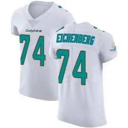 Men's Liam Eichenberg Miami Dolphins No.74 Elite Vapor Untouchable Jersey - White