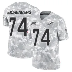 Men's Liam Eichenberg Miami Dolphins No.74 Limited 2024 Salute to Service Jersey - Arctic Camo