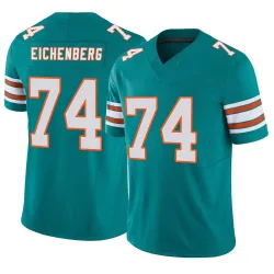 Men's Liam Eichenberg Miami Dolphins No.74 Limited Alternate Vapor F.U.S.E. Jersey - Aqua