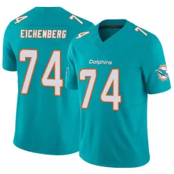 Men's Liam Eichenberg Miami Dolphins No.74 Limited Vapor F.U.S.E. Jersey - Aqua