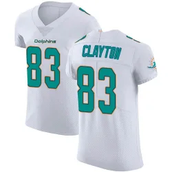 Men's Mark Clayton Miami Dolphins No.83 Elite Vapor Untouchable Jersey - White