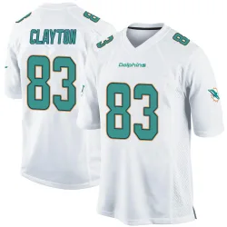 Men's Mark Clayton Miami Dolphins No.83 Game Jersey - White